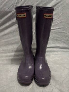 Hunter Glossy Lavender Rain Boots
